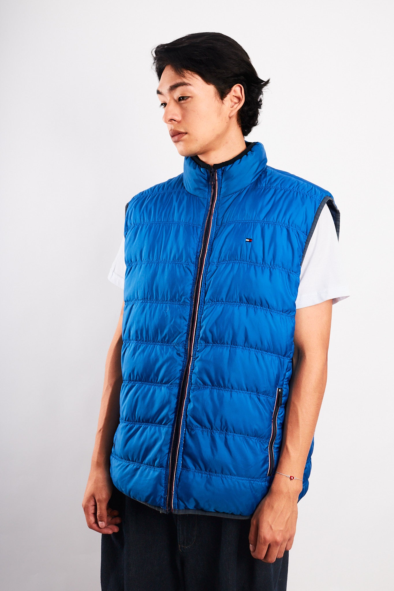 2000 Vintage Tommy Hilfiger Reversibe Down Puffer Vest (M/L)