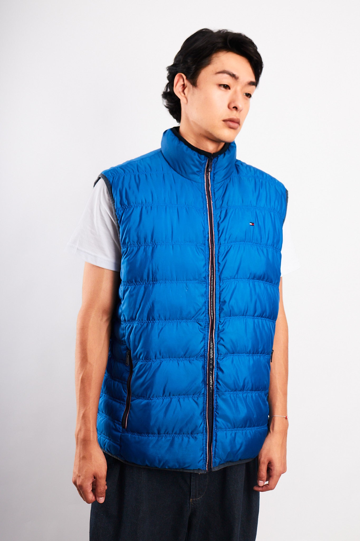 2000 Vintage Tommy Hilfiger Reversibe Down Puffer Vest (M/L)