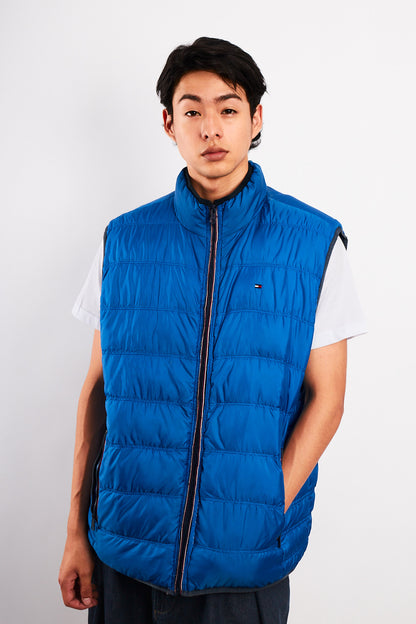 2000 Vintage Tommy Hilfiger Reversibe Down Puffer Vest (M/L)