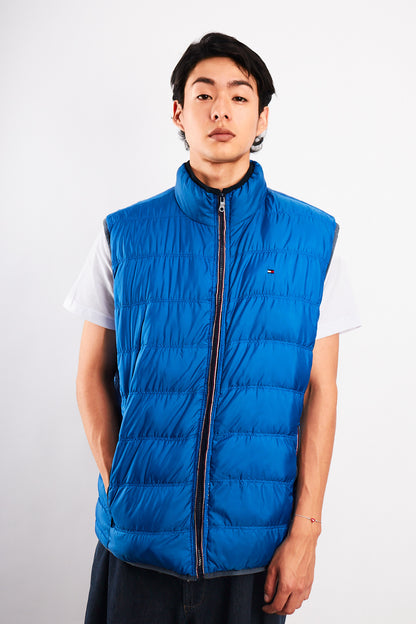 2000 Vintage Tommy Hilfiger Reversibe Down Puffer Vest (M/L)