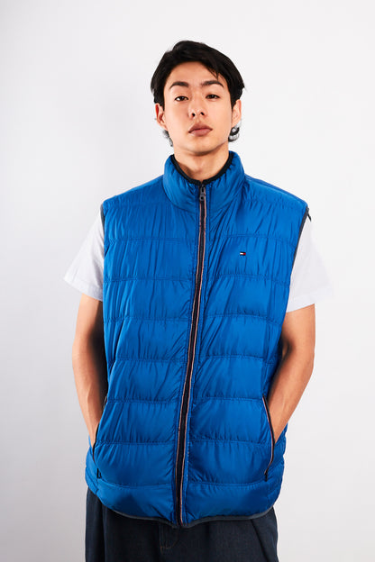 2000 Vintage Tommy Hilfiger Reversibe Down Puffer Vest (M/L)