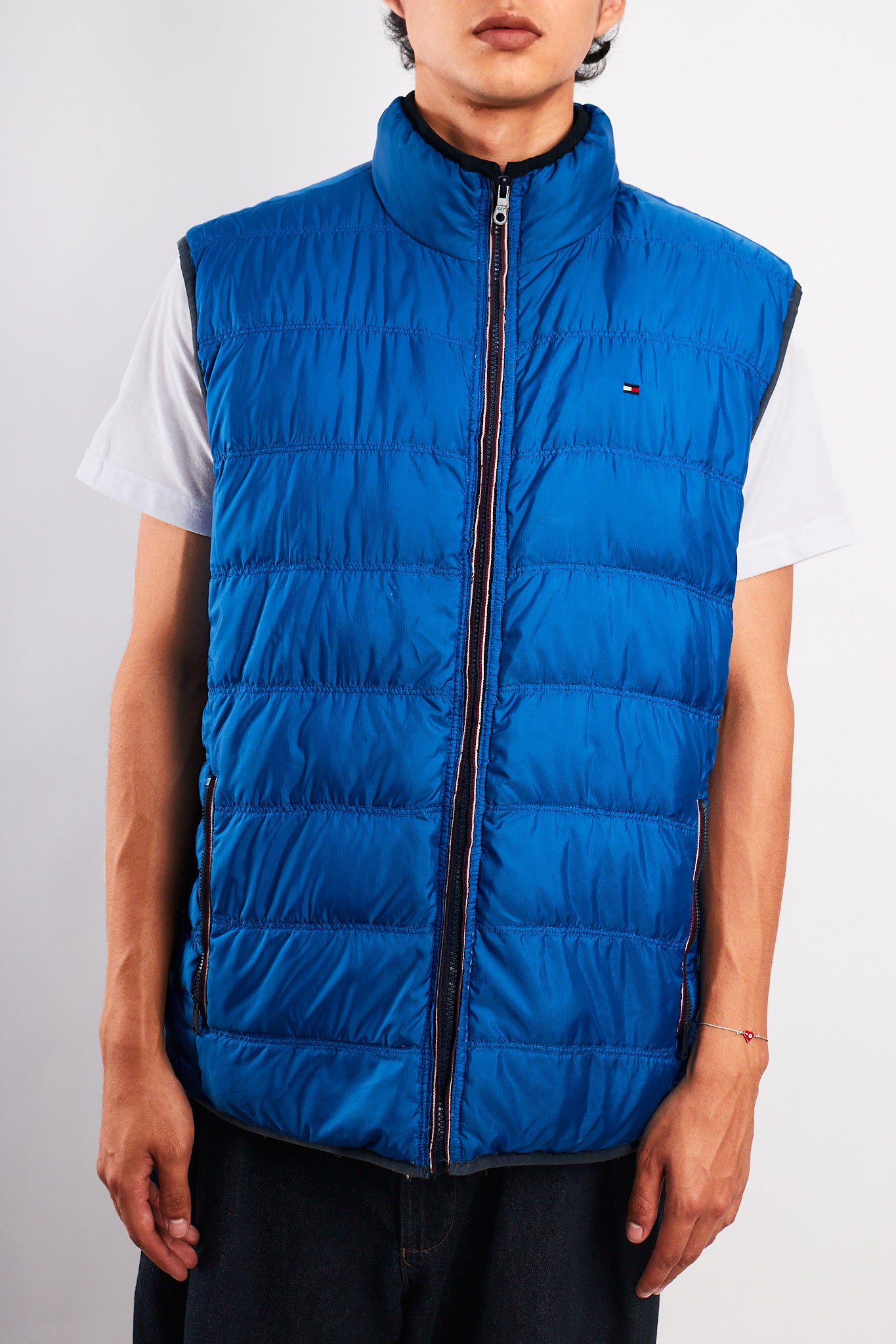 2000 Vintage Tommy Hilfiger Reversibe Down Puffer Vest (M/L)