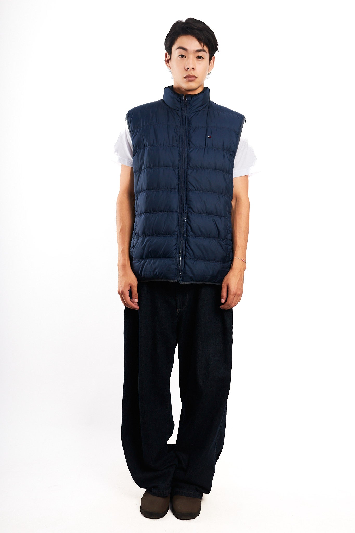 2000 Vintage Tommy Hilfiger Reversibe Down Puffer Vest (M/L)