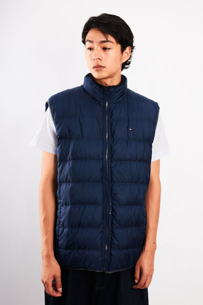 2000 Vintage Tommy Hilfiger Reversibe Down Puffer Vest (M/L)