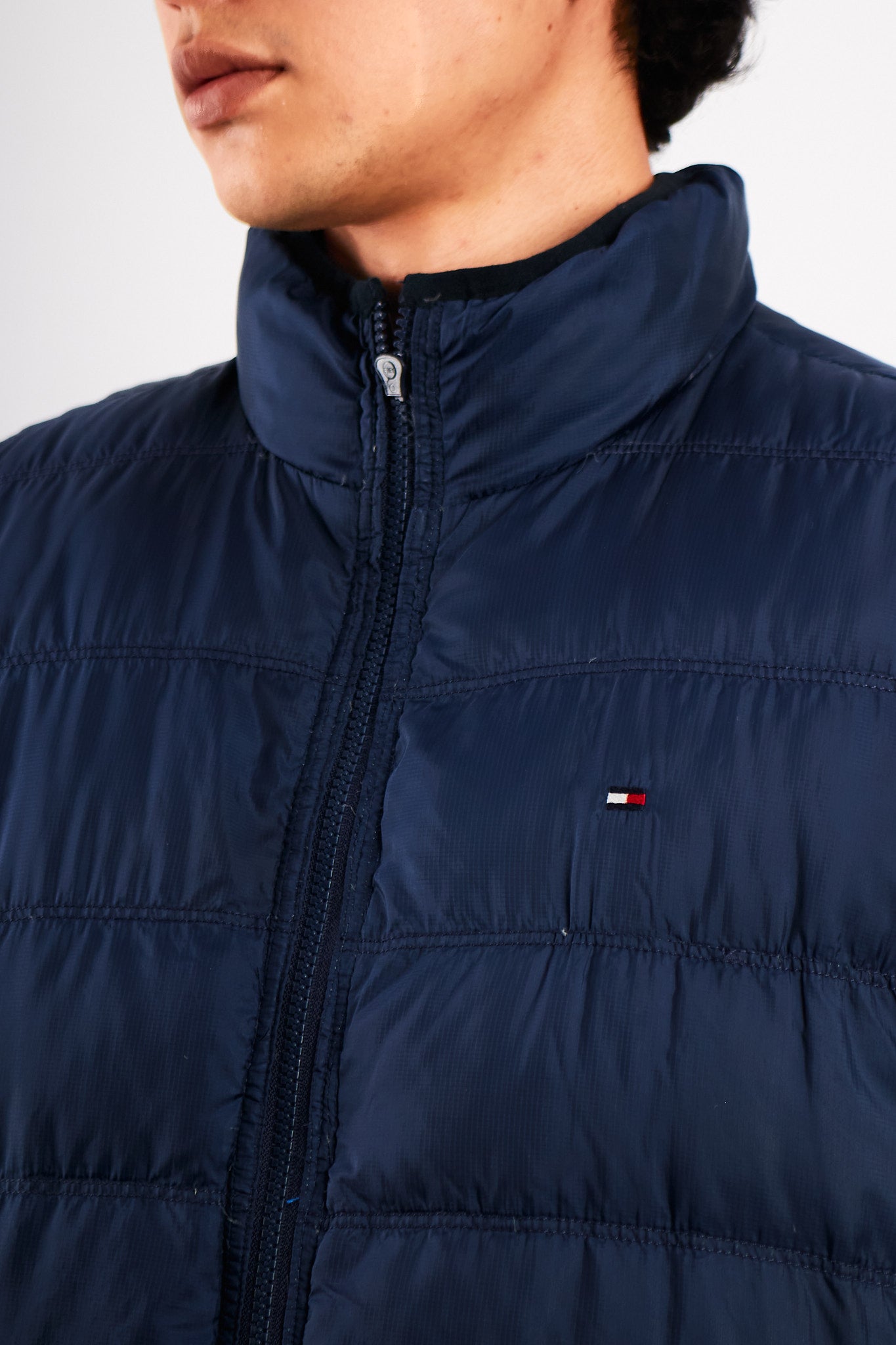 2000 Vintage Tommy Hilfiger Reversibe Down Puffer Vest (M/L)