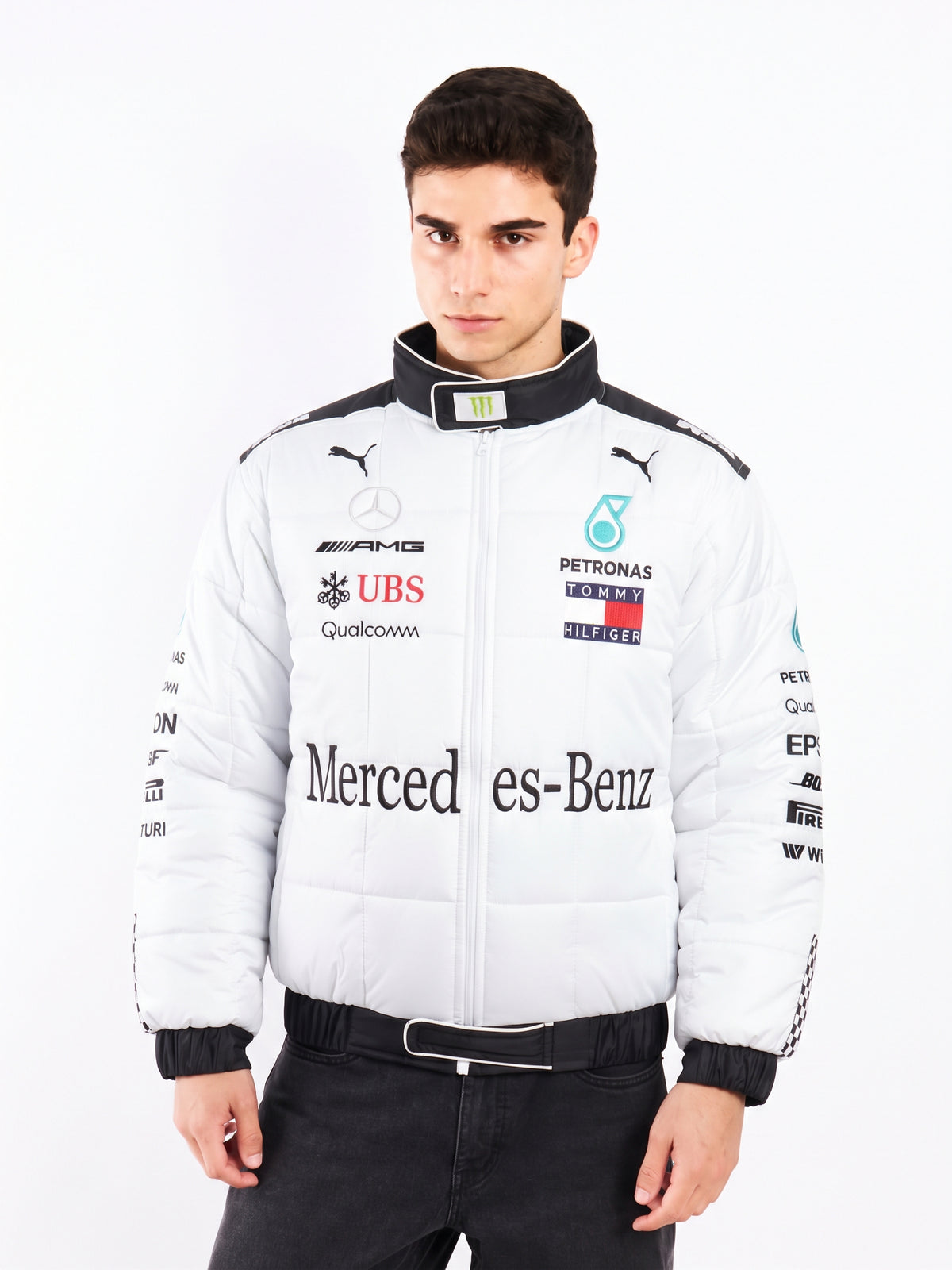 F1 Mercedes AMG Petronas "Hamilton" White Edition Racing Jacket