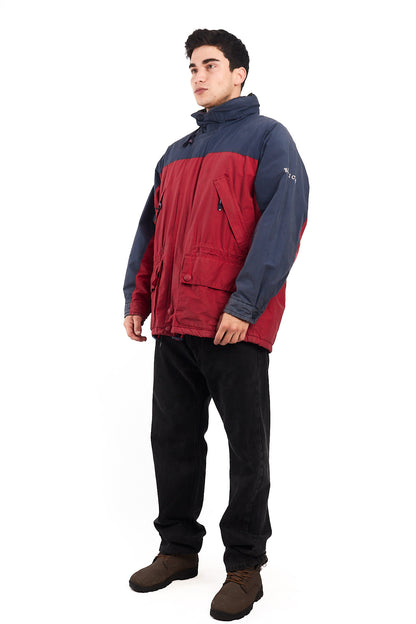 1990 Vintage Nautica Expedition Cargo Parka Jacket (L)