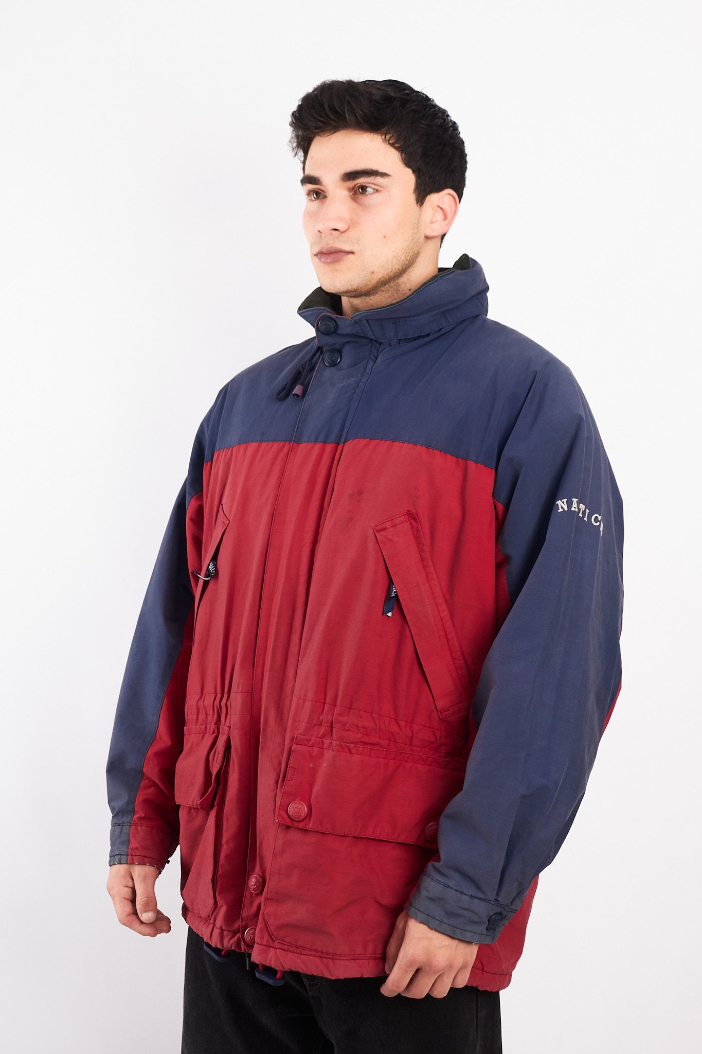 1990 Vintage Nautica Expedition Cargo Parka Jacket (L)