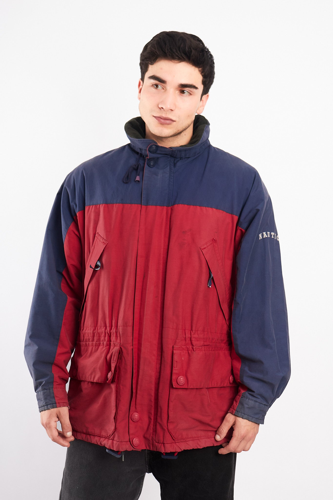 1990 Vintage Nautica Expedition Cargo Parka Jacket (L)