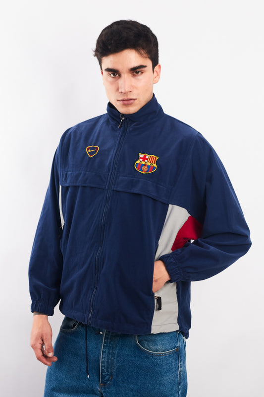 2000-20001 Vintage Nike Fc Barcelona Training Jacket (M)