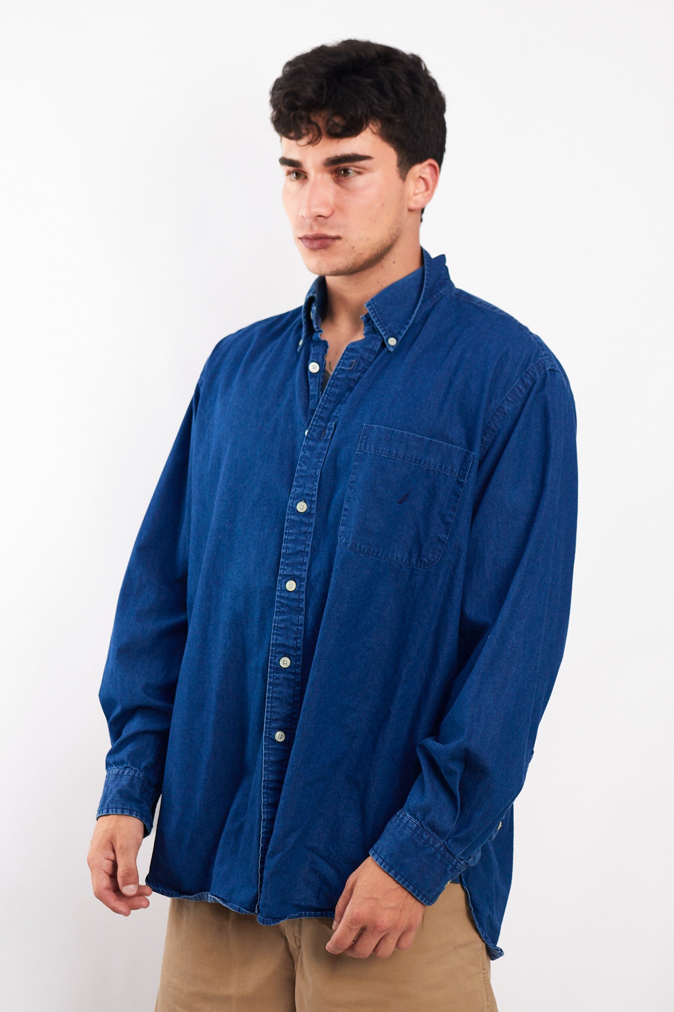 2000 Nautica Denim Shirt (L/XL)