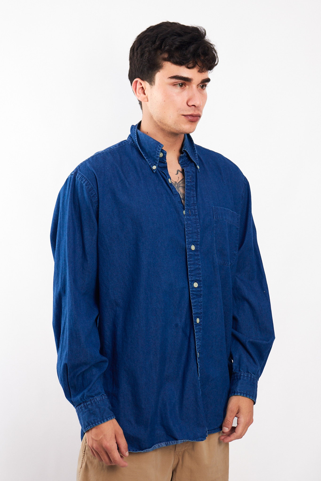 2000 Nautica Denim Shirt (L/XL)