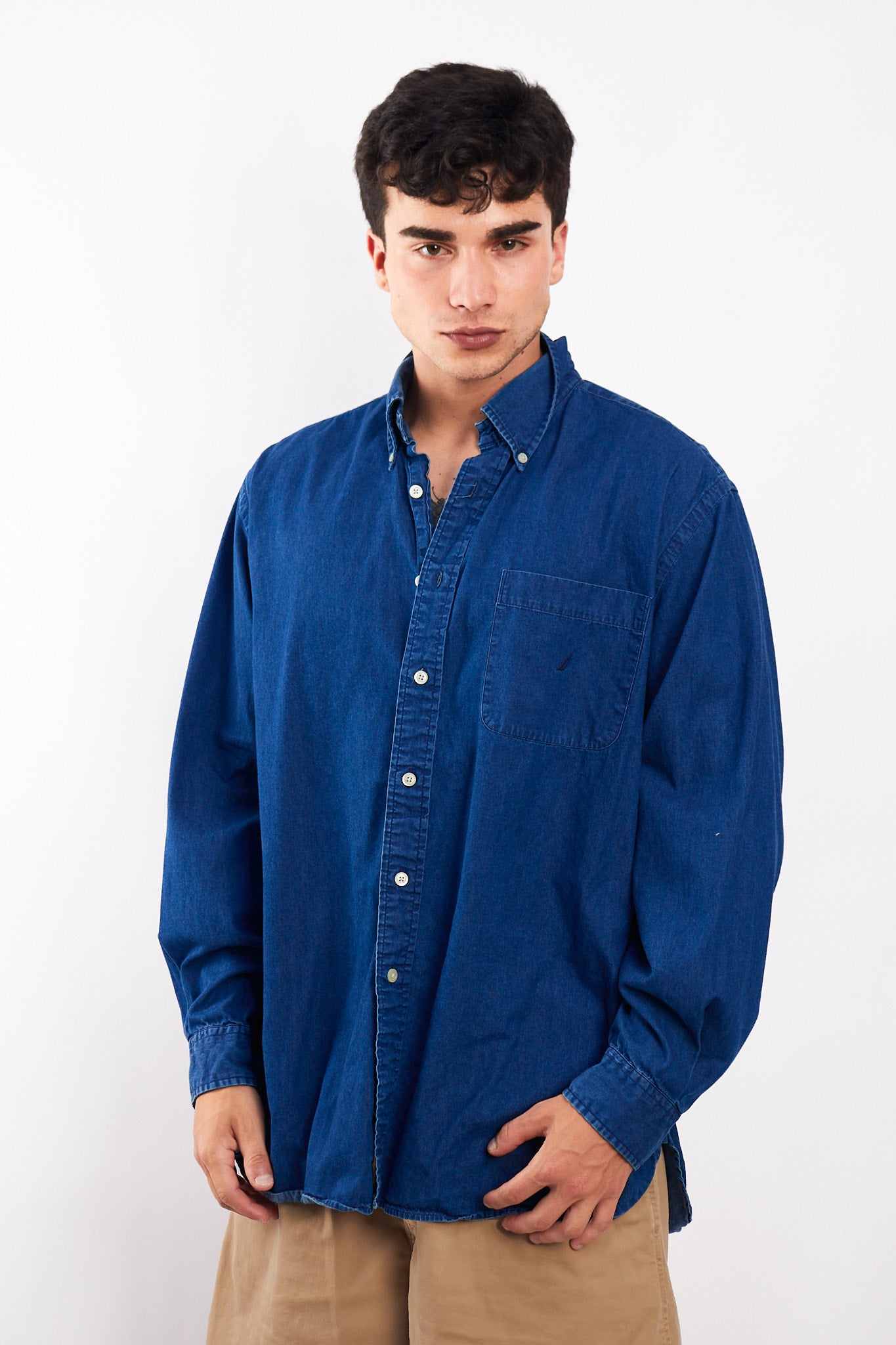 2000 Nautica Denim Shirt (L/XL)