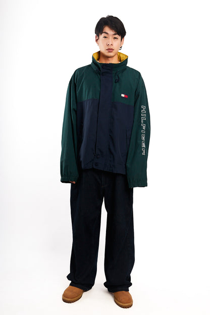 1990 Vintage Tommy Hilfiger Colorblock Spellout Jacket (L/XL)