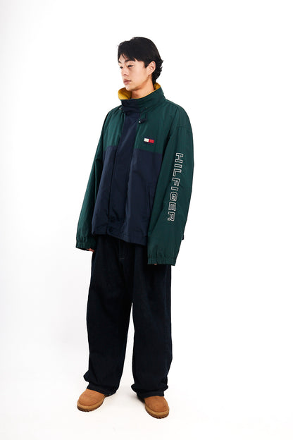 1990 Vintage Tommy Hilfiger Colorblock Spellout Jacket (L/XL)
