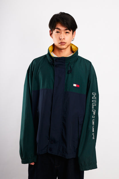 1990 Vintage Tommy Hilfiger Colorblock Spellout Jacket (L/XL)
