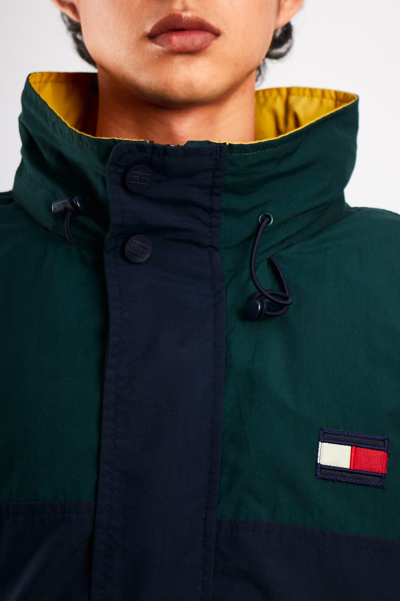 1990 Vintage Tommy Hilfiger Colorblock Spellout Jacket (L/XL)