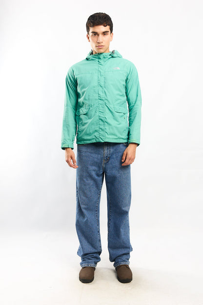 1990 The North Face Pastel Green Impermeable Jacket (S/M)
