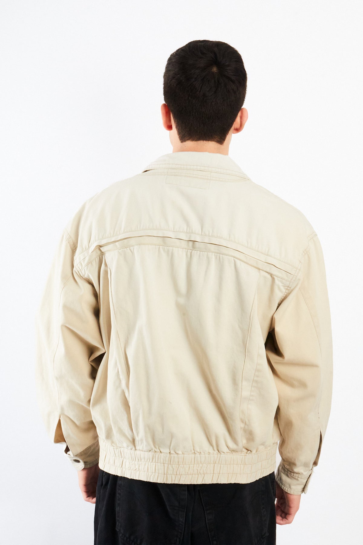 1980 Vintage Yve Saint Laurent Distressed Biker Jacket (M/L)
