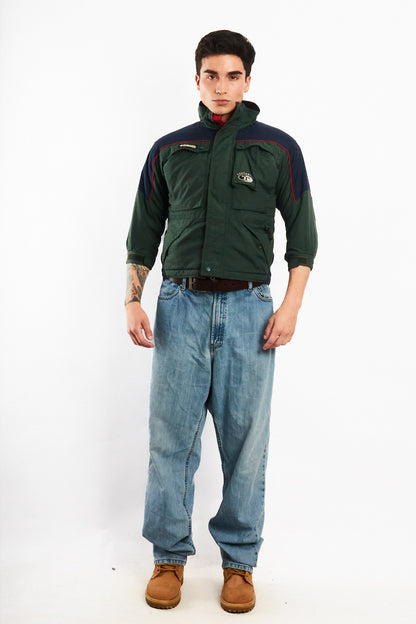 2000 VIntage Columbia Tectonie Army Green Padded Jacket (XS/S)