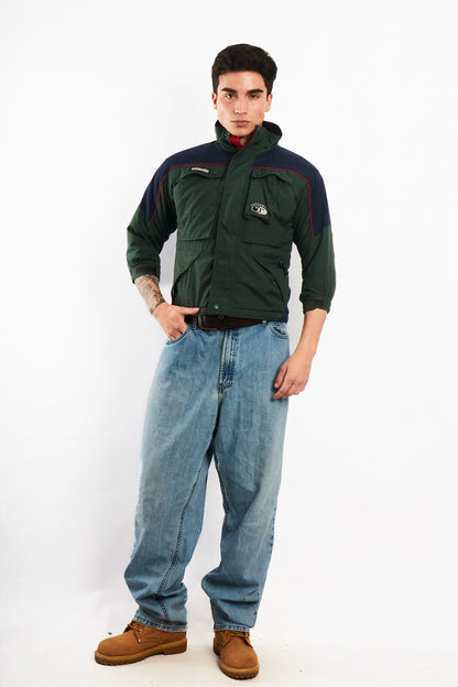2000 VIntage Columbia Tectonie Army Green Padded Jacket (XS/S)