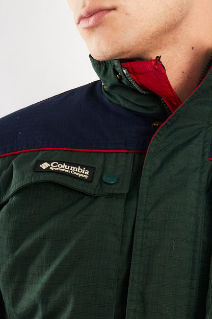 2000 VIntage Columbia Tectonie Army Green Padded Jacket (XS/S)