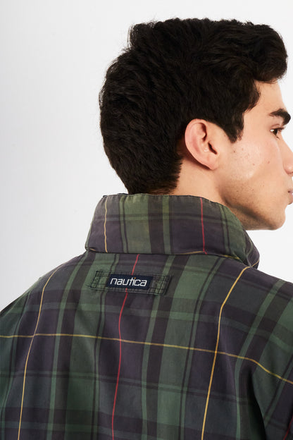 1990 Vintage Nautica Reversible Tartan / Navy Jacket (S/M)