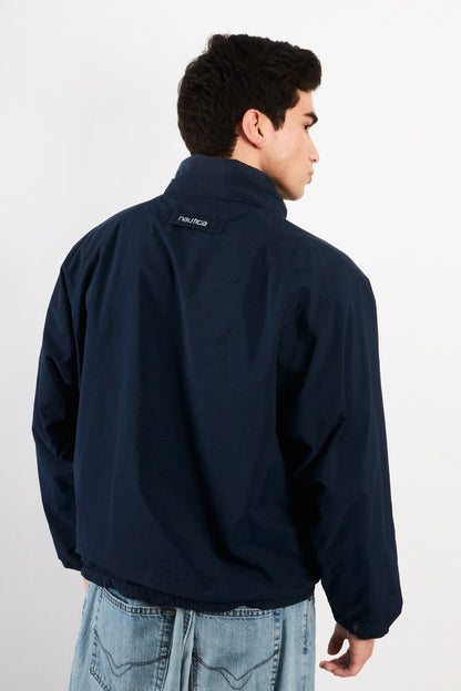 1990 Vintage Nautica Reversible Tartan / Navy Jacket (S/M)