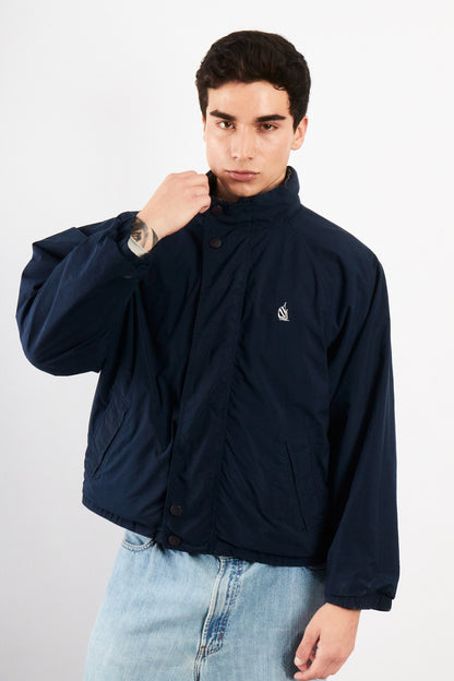 1990 Vintage Nautica Reversible Tartan / Navy Jacket (S/M)