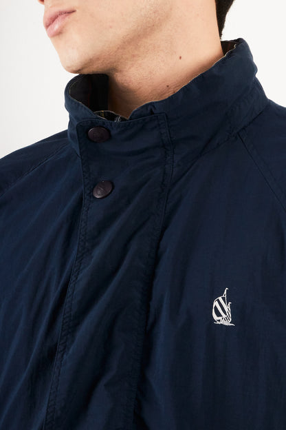 1990 Vintage Nautica Reversible Tartan / Navy Jacket (S/M)