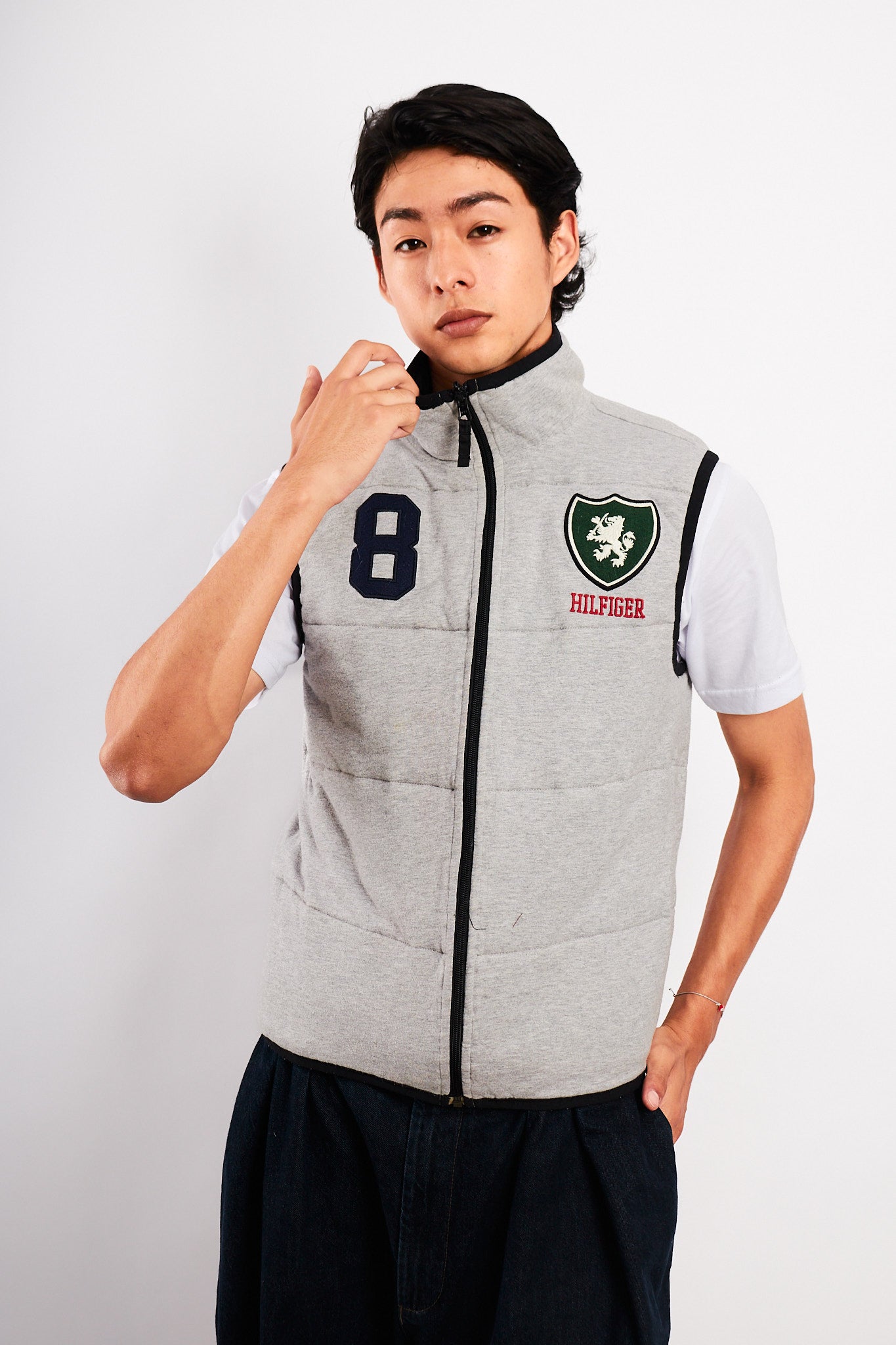 2000 Vintage Tommy Hilfiger Reversible Tartan Vest (M)
