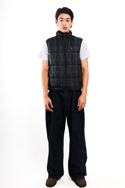 2000 Vintage Tommy Hilfiger Reversible Tartan Vest (M)