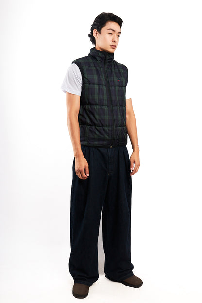 2000 Vintage Tommy Hilfiger Reversible Tartan Vest (M)