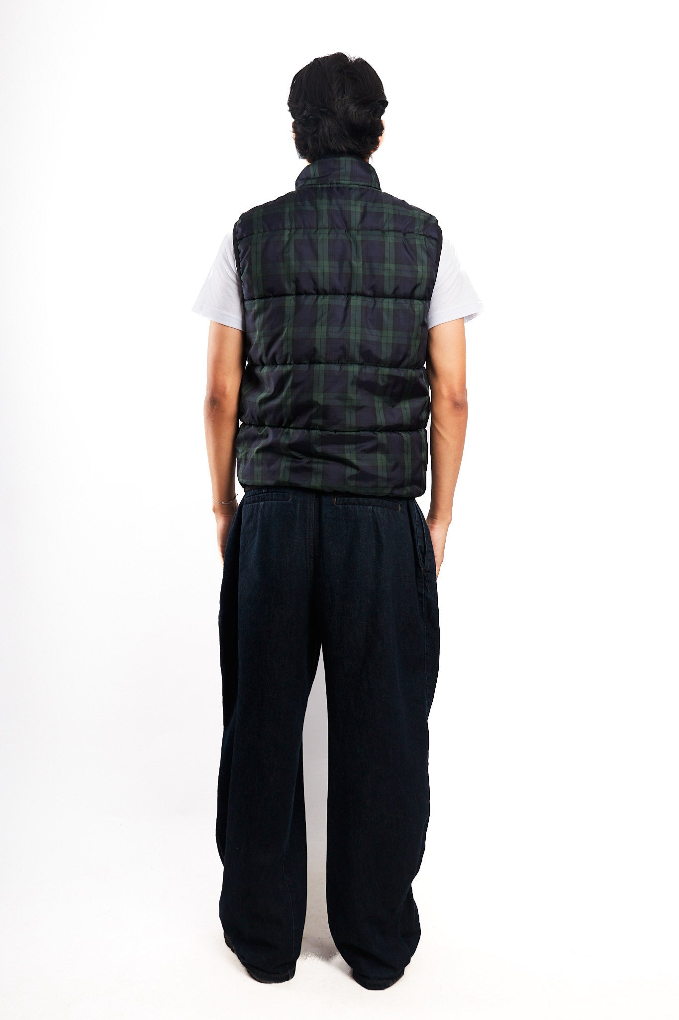 2000 Vintage Tommy Hilfiger Reversible Tartan Vest (M)