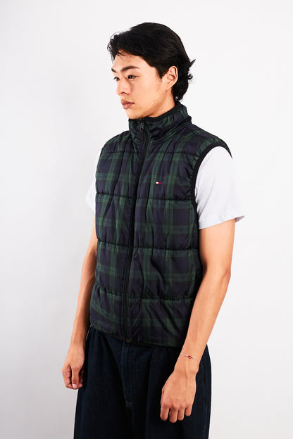 2000 Vintage Tommy Hilfiger Reversible Tartan Vest (M)