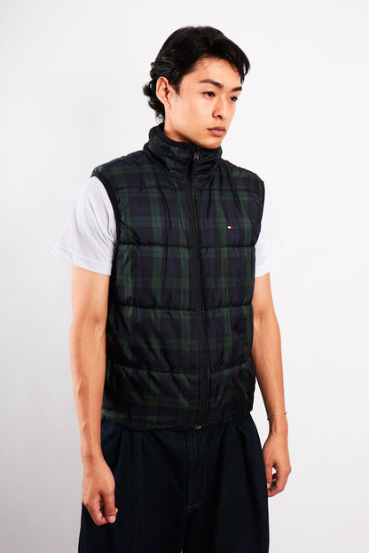 2000 Vintage Tommy Hilfiger Reversible Tartan Vest (M)