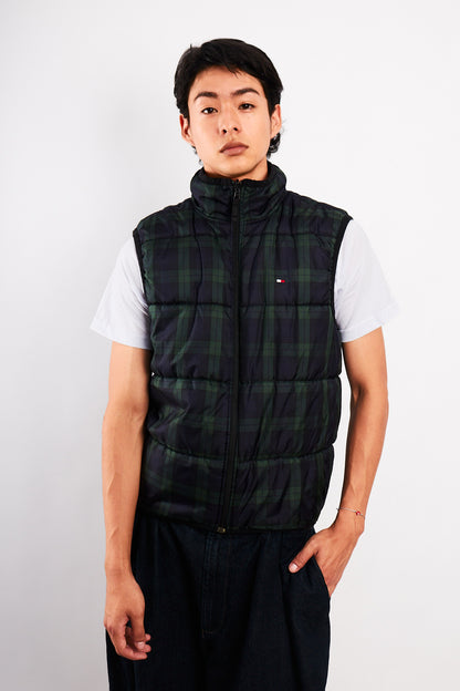 2000 Vintage Tommy Hilfiger Reversible Tartan Vest (M)