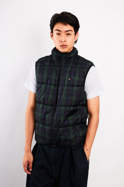 2000 Vintage Tommy Hilfiger Reversible Tartan Vest (M)