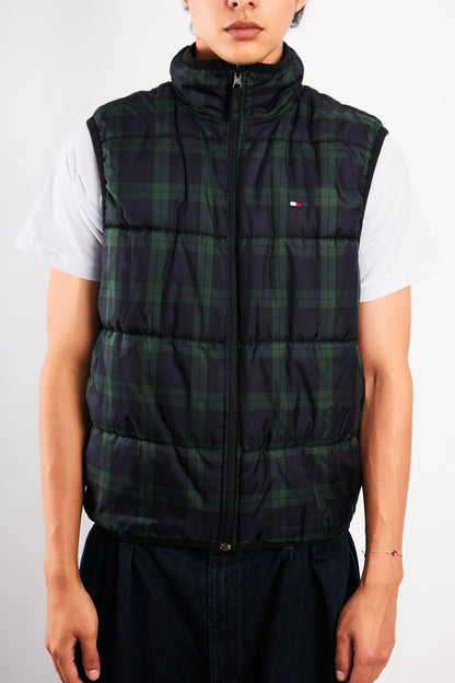2000 Vintage Tommy Hilfiger Reversible Tartan Vest (M)