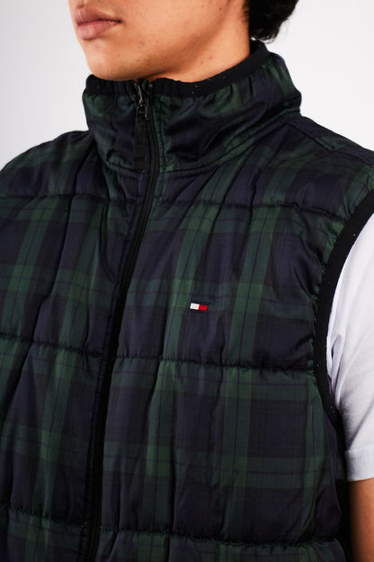 2000 Vintage Tommy Hilfiger Reversible Tartan Vest (M)