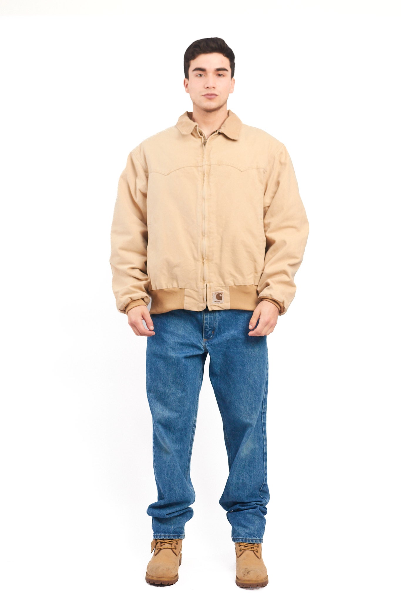 1998 Vintage Carhartt Quilted Wheat Santa Fe Jacket (L/XL)