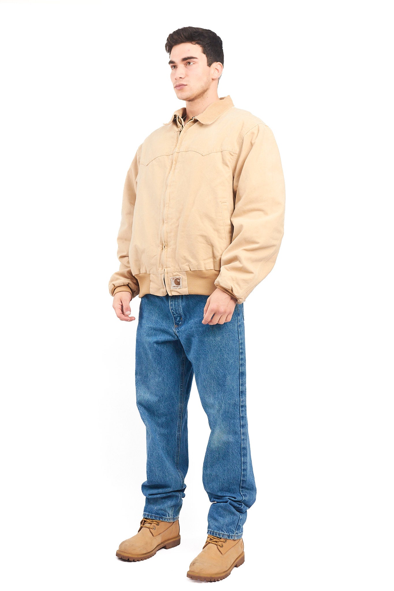 1998 Vintage Carhartt Quilted Wheat Santa Fe Jacket (L/XL)