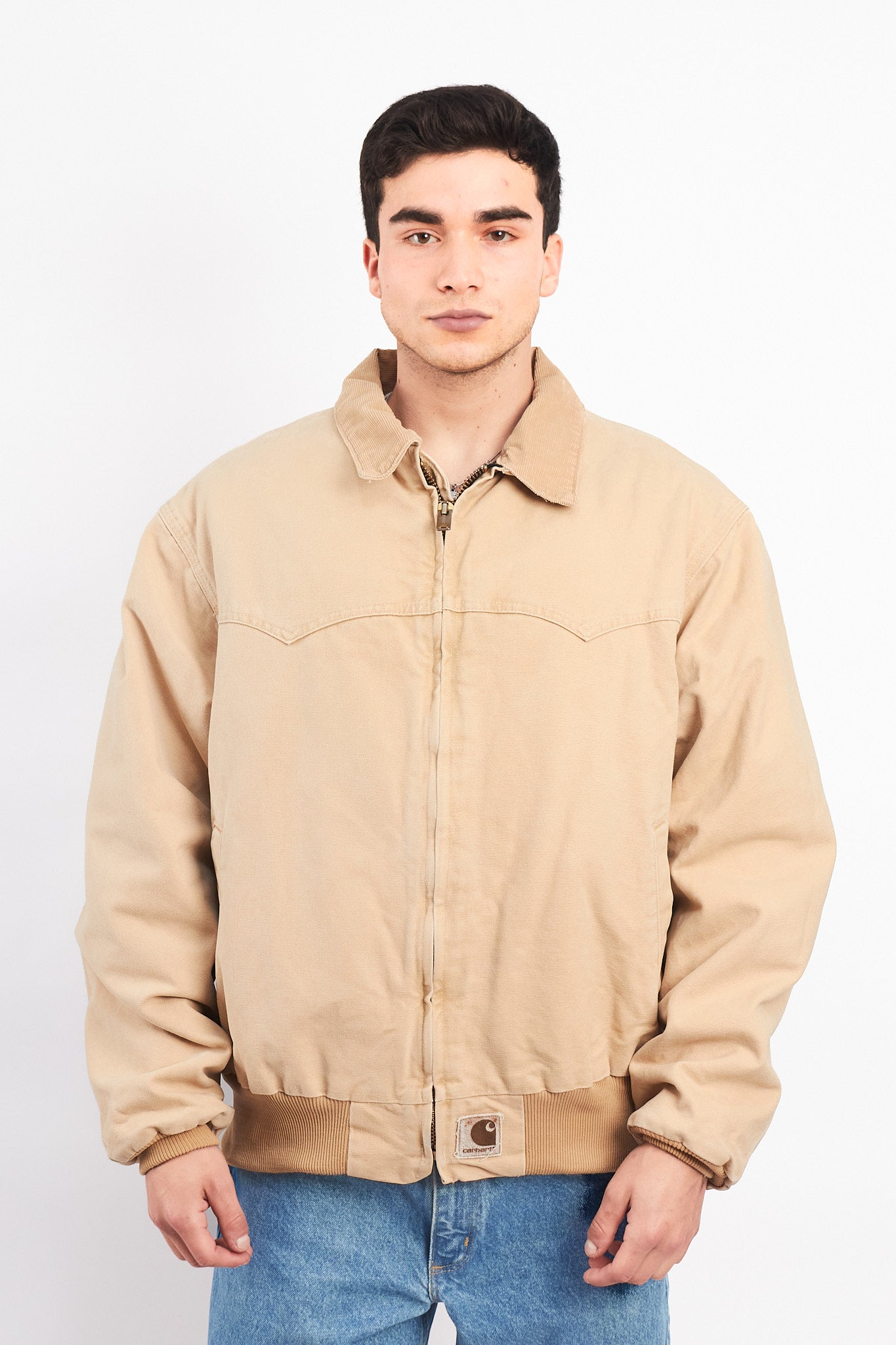 1998 Vintage Carhartt Quilted Wheat Santa Fe Jacket (L/XL)