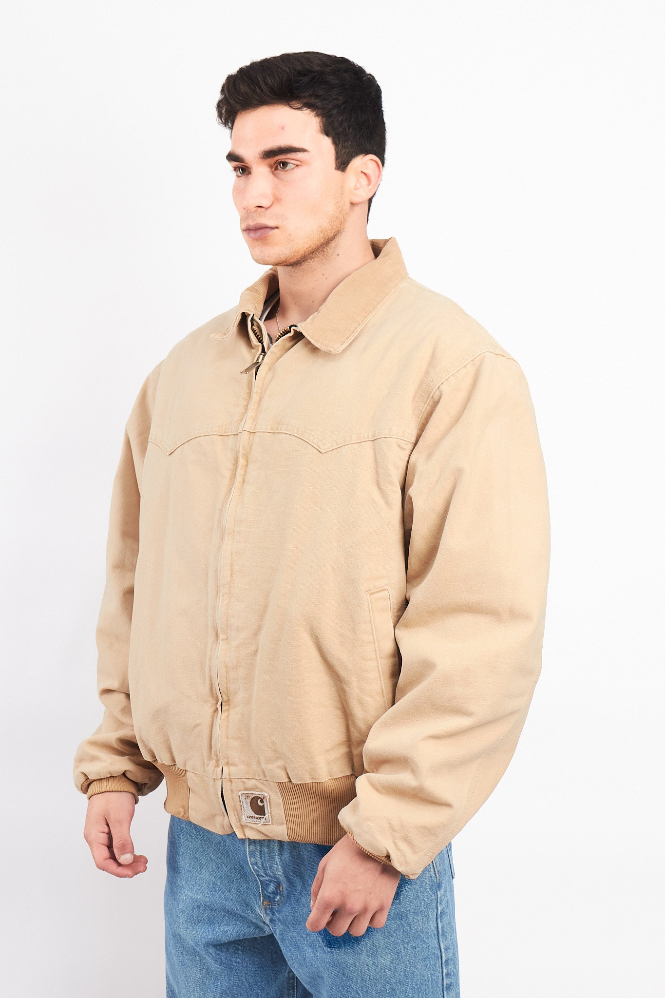 1998 Vintage Carhartt Quilted Wheat Santa Fe Jacket (L/XL)