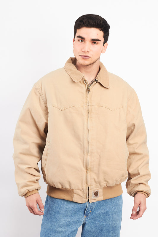 1998 Vintage Carhartt Quilted Wheat Santa Fe Jacket (L/XL)