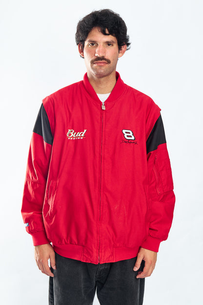 2000 Chase Authentic x Budweiser Racing Jacket convertible chaleco (L/XL)