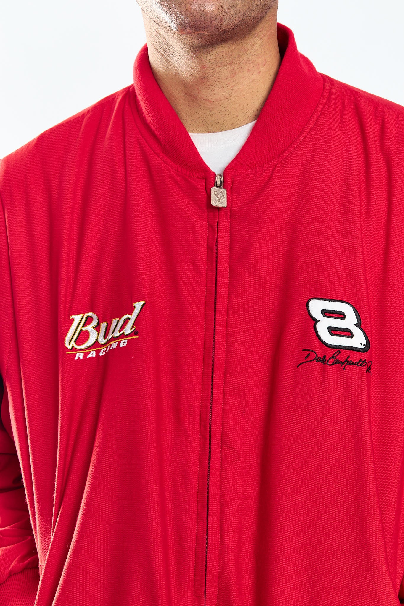 2000 Chase Authentic x Budweiser Racing Jacket convertible chaleco (L/XL)
