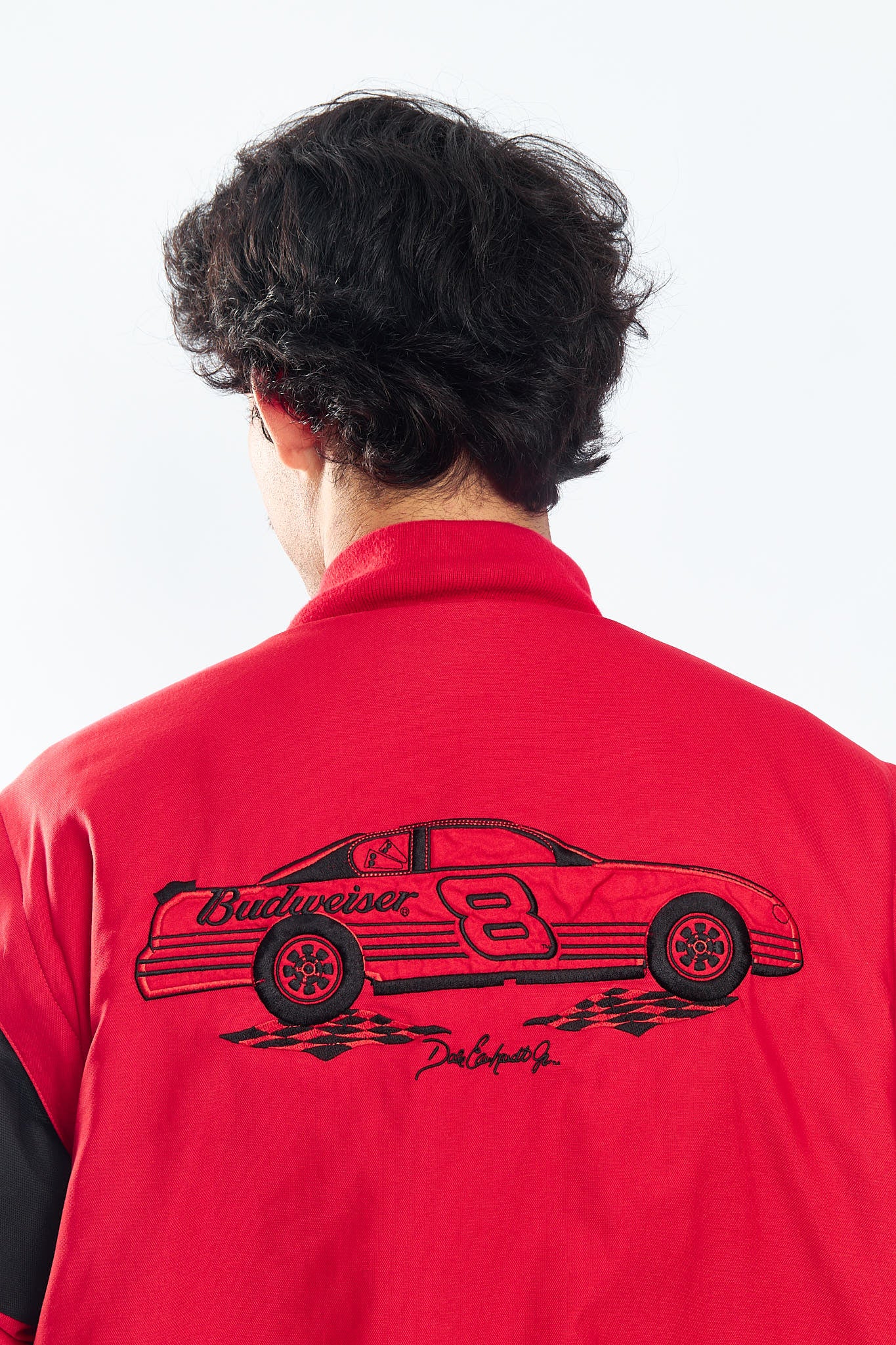 2000 Chase Authentic x Budweiser Racing Jacket convertible chaleco (L/XL)