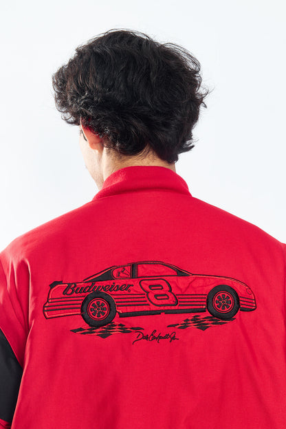 2000 Chase Authentic x Budweiser Racing Jacket convertible chaleco (L/XL)
