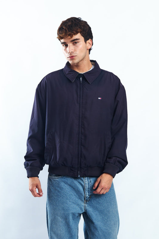 2000 Tommy Hilfiger Navy Harrington Jacket (L/XL)